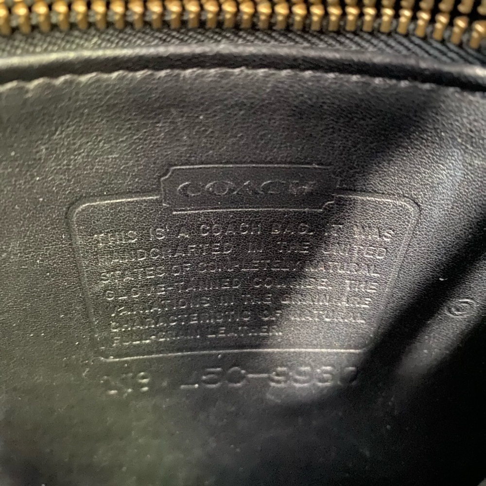 Vintage Coach Black Leather Murphy Crossbody Bag 9930 - Picture 12 of 13